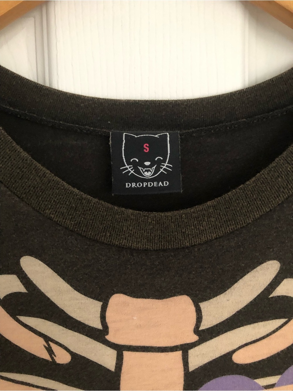 Dropdead High-Low Skeleton Tee - Picture 2 of 3